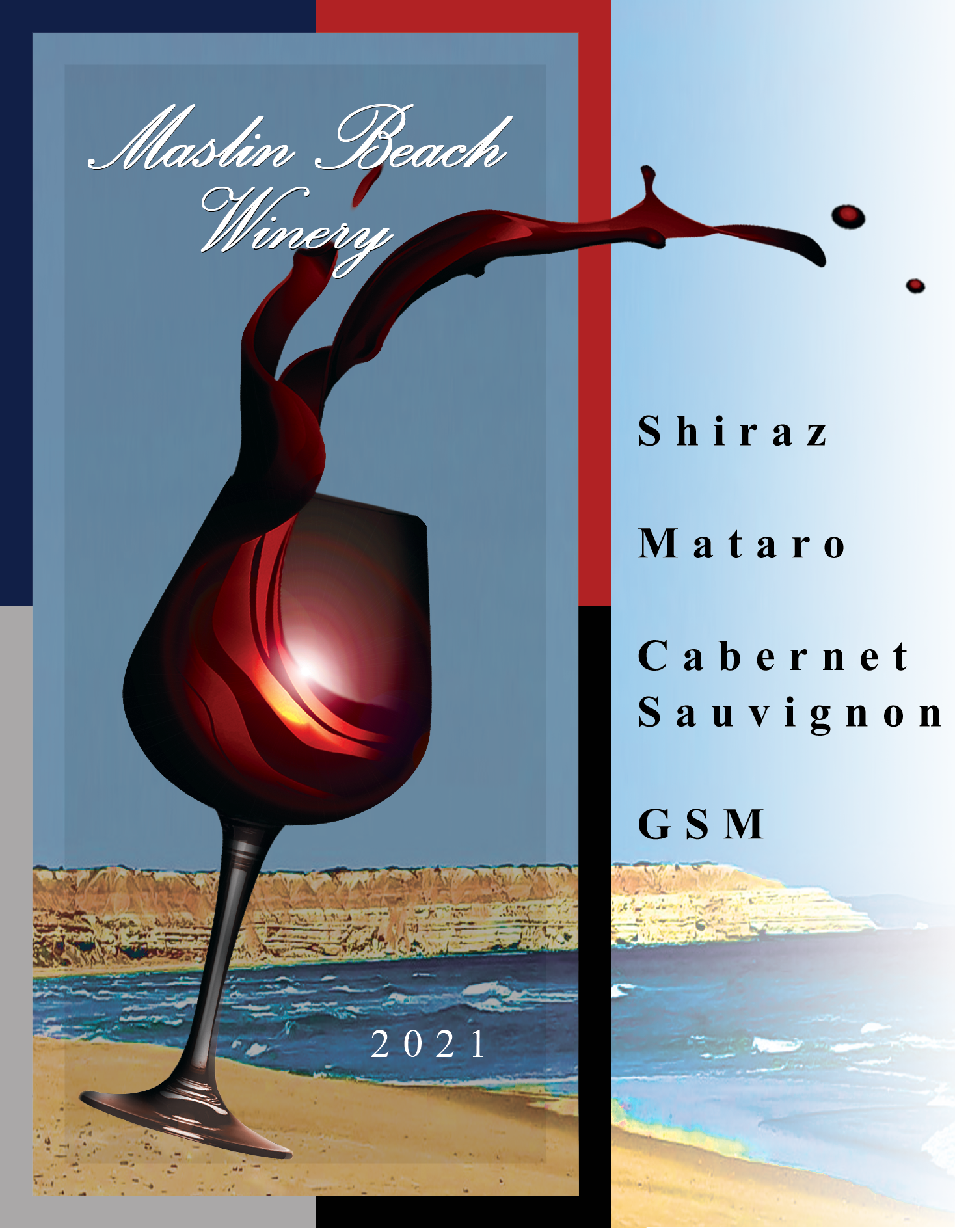  FREE DELIVERY Mixed Case SPECIAL 2021 - 4 Grapes x 3 x 750ml: Shiraz | Mataro | Cabernet Sauvignon | GSM